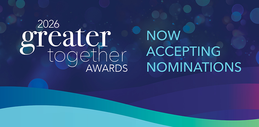 2026 Greater Together Award Nomination open graphic