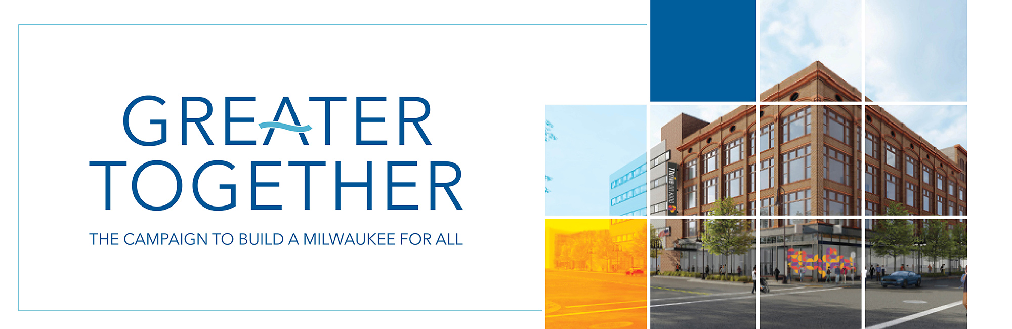 Greater Together Campaign banner featuring ThriveOn